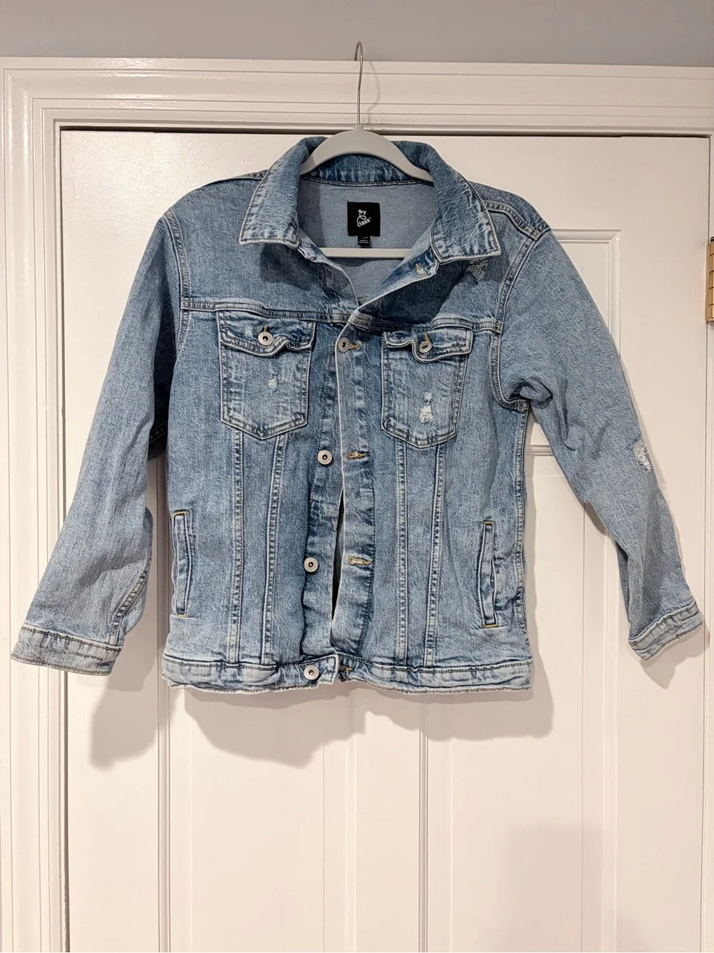 art class Light Wash Denim Jacket for Kids